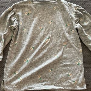 Old navy sunflower 3/4 sleeve top size small
